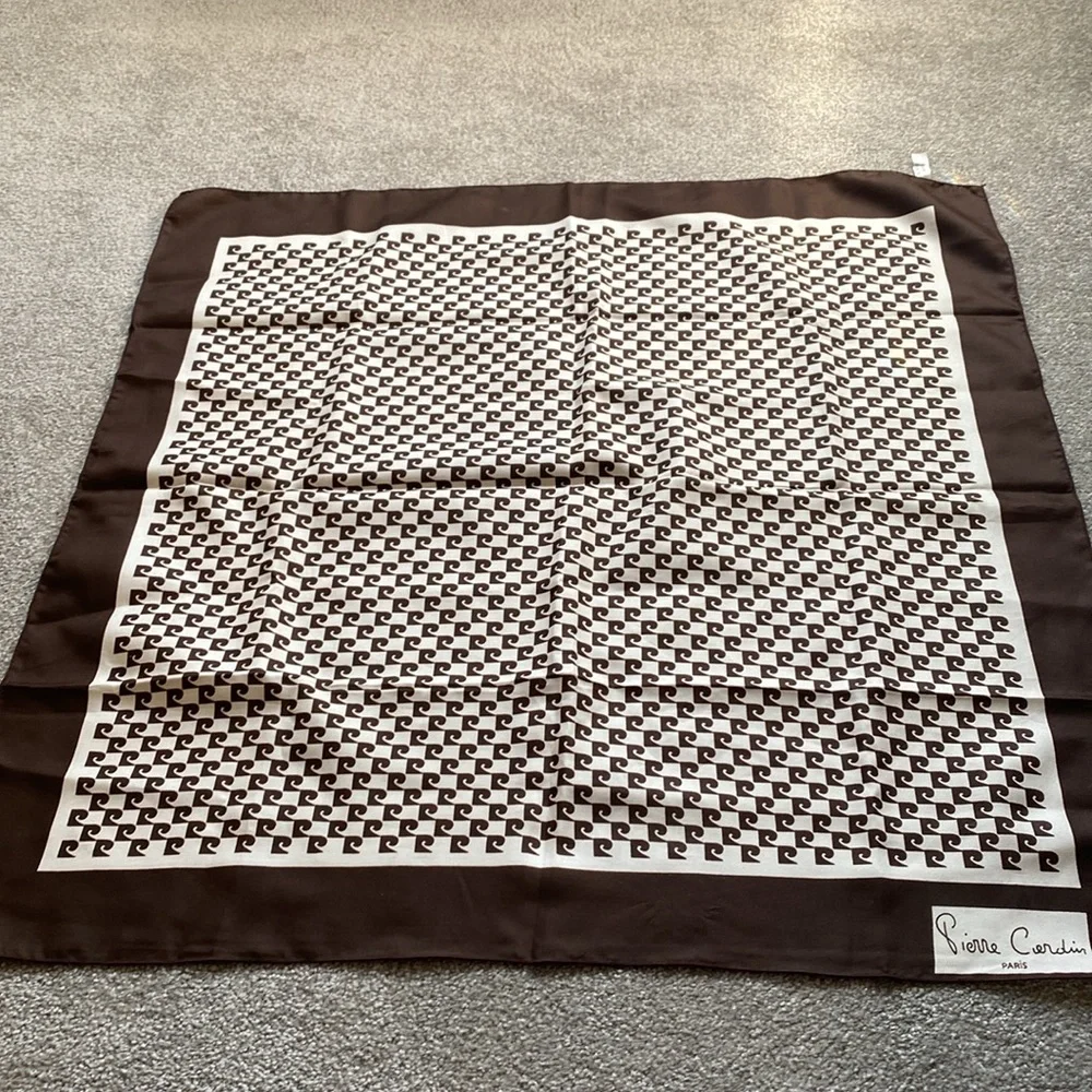 Vintage Pierre Cardin Square Scarf - Picture 2 of 7